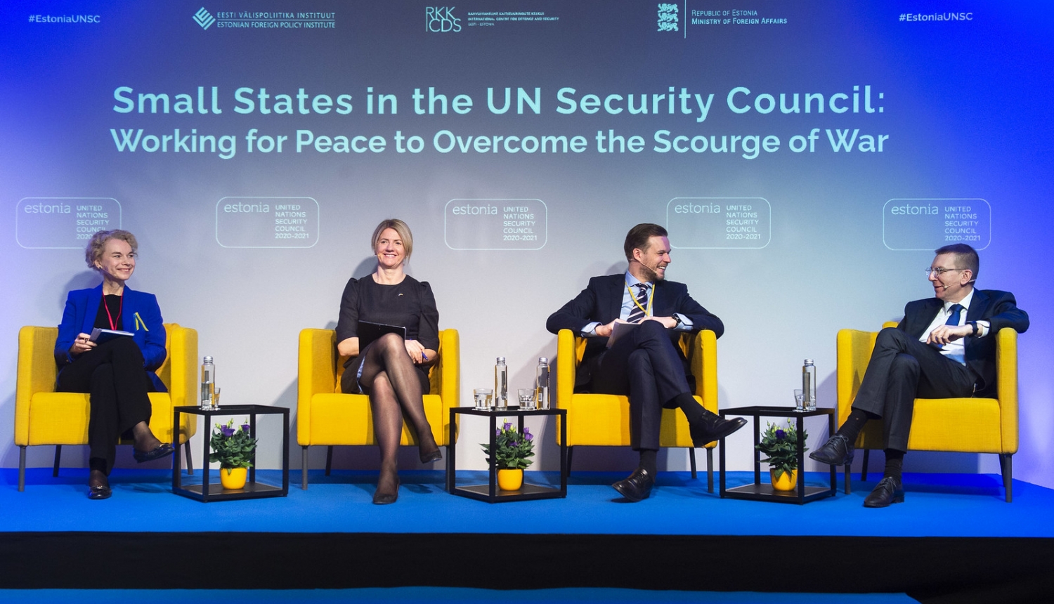 2022. gada 1. aprīlī Tallinā, Igaunijā, ārlietu ministrs Edgars Rinkēvičs piedalījās starptautiskā konferencē “Mazās valstis ANO Drošības padomē