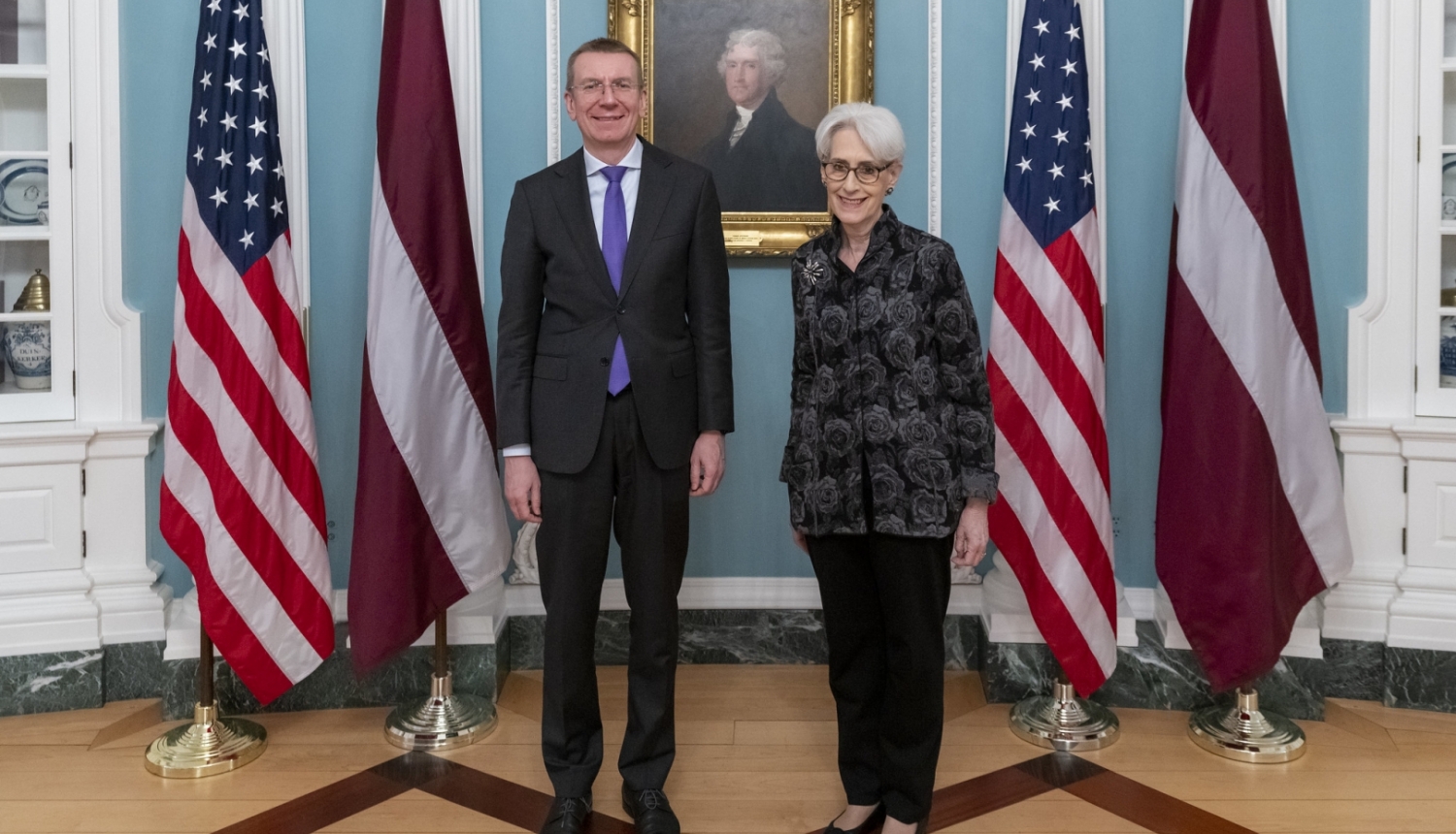Deputy Secretary Sherman Meets With Latvian Foreign Minister Rinkēvičs