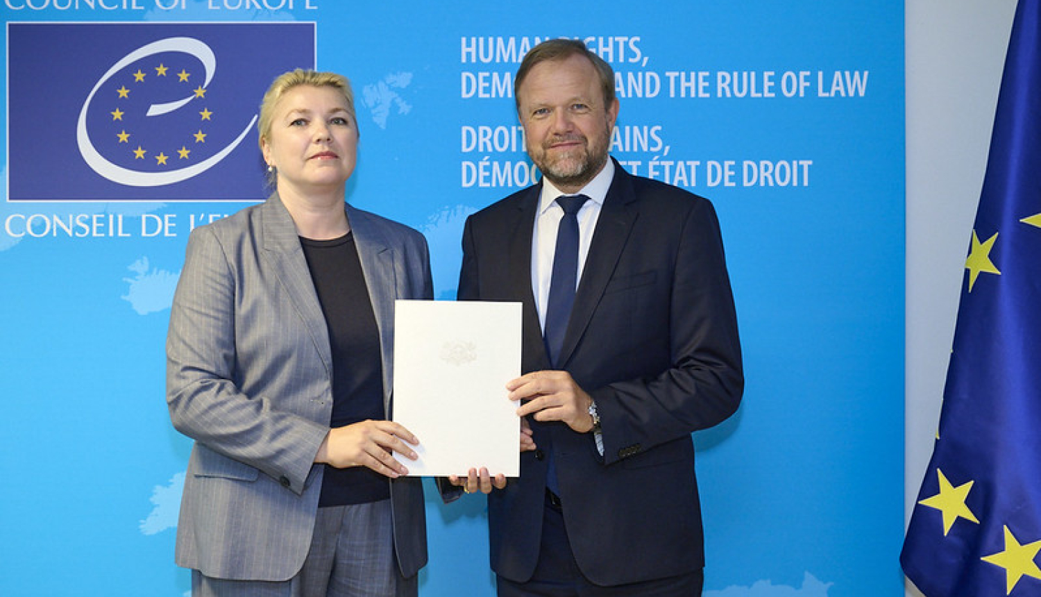 Agnese Vilde parakstīja ECT un pamatbrīvību aizsardzības konvencijas 16.protokolu