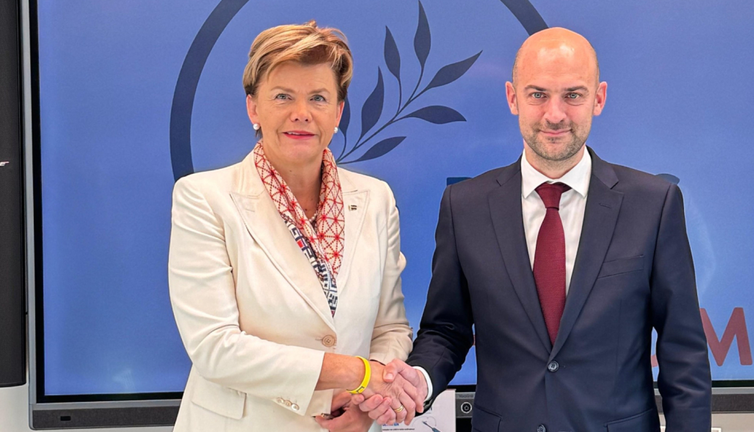 Ārlietu ministre Baiba Braže un Francijas ārlietu un Eiropas lietu ministrs Žans Noels Baro