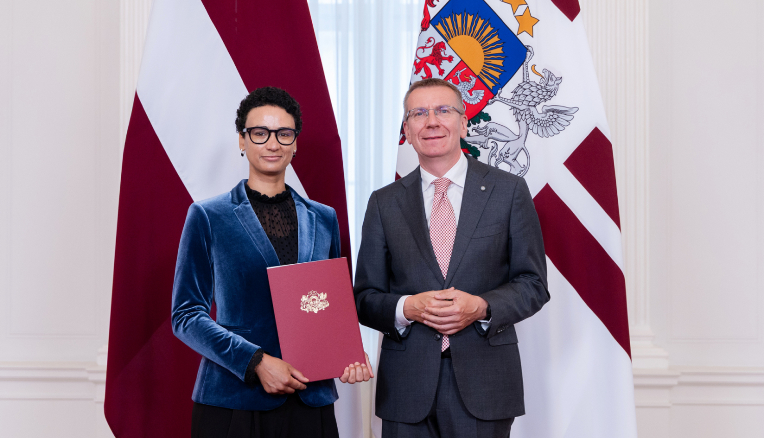 S. Šerifa saņem akreidtācijas rakstu. 12.08.2025.