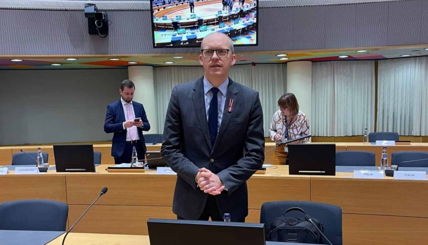 Andris Pelšs piedalās Eiropas Savienības Vispārējo lietu padomes sanāksmē