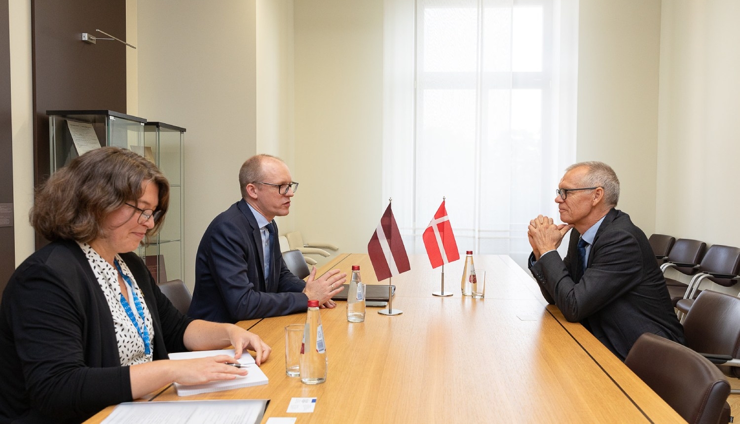 Valsts sekretārs Andris Pelšs pieņem Dānijas vēstnieku Latvijā akreditācijas vizītē
