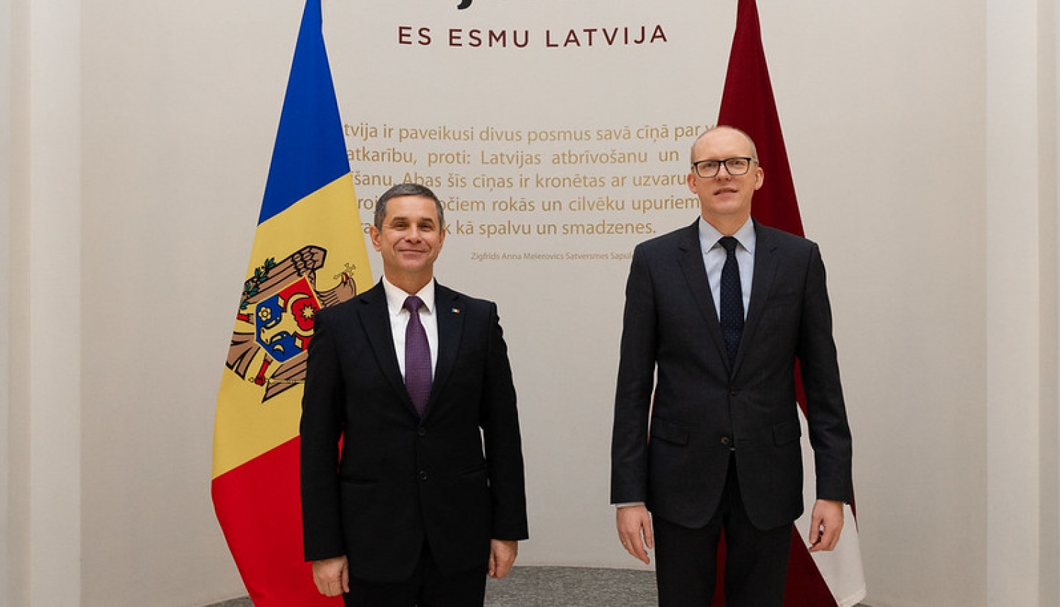 Ārlietu ministrijas valsts sekretārs Andris Pelšs tiekas ar Moldovas Republikas aizsardzības ministru Anatoliju Nosatiju (Anatolie Nosatîi)