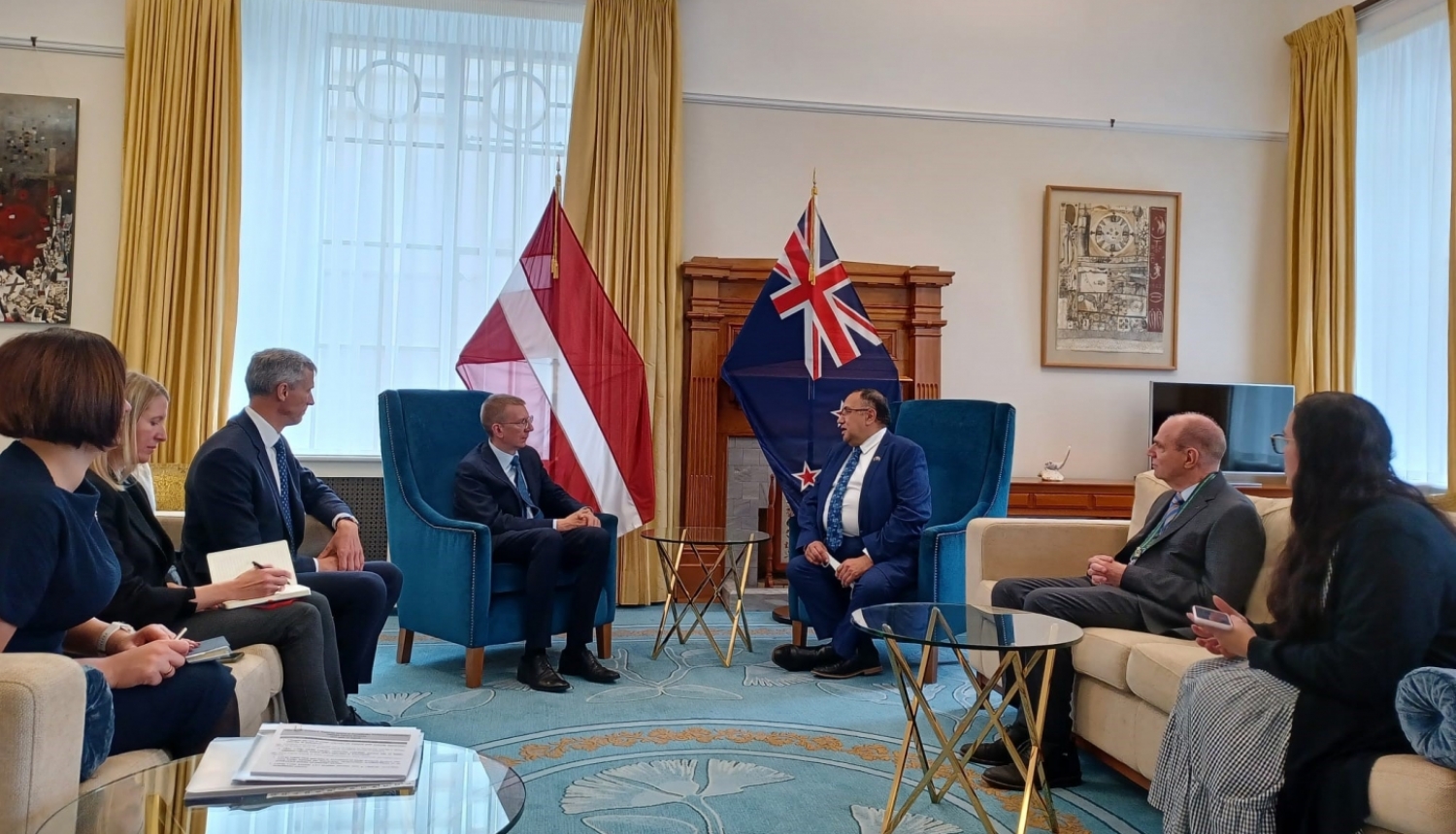 Ārlietu ministrs E. RInkēvičs tiekas ar Jaundzēlandes amatpersonām