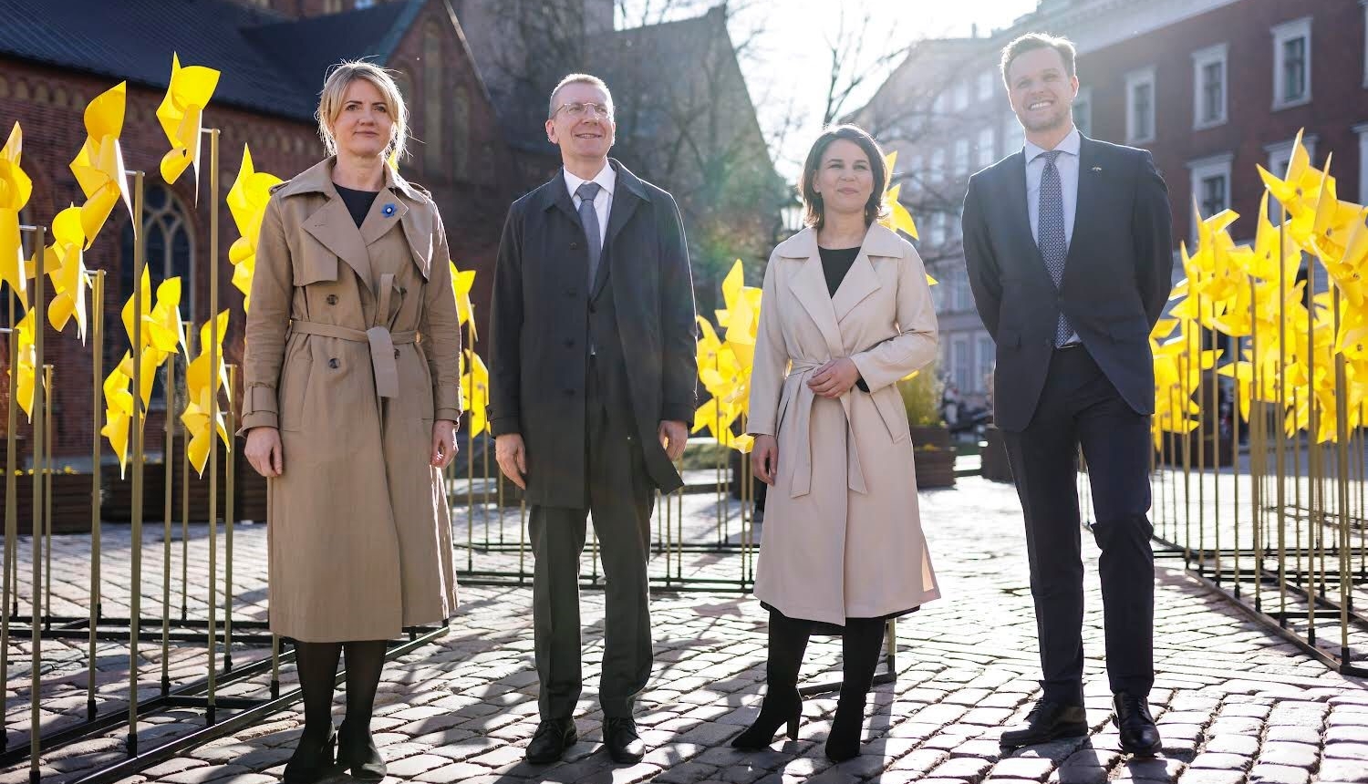 Baltijas valstu un Vācijas ārlietu ministri pauž nelokāmu atbalstu Ukrainai 