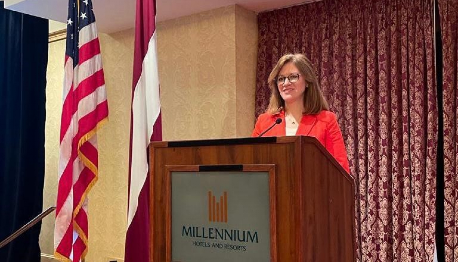 Parlamentārā sekretāre Zanda Kalniņa-Lukaševica Spotlight Latvia biznesa konferencē