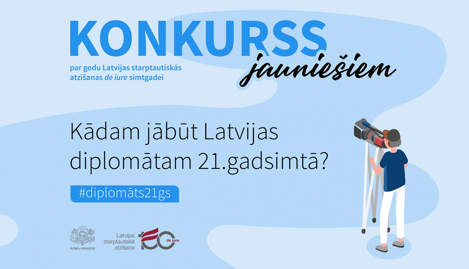 Ārlietu ministrija izsludina Latvijas starptautiskās atzīšanas "de iure" simtgadei veltītu konkursu jauniešiem