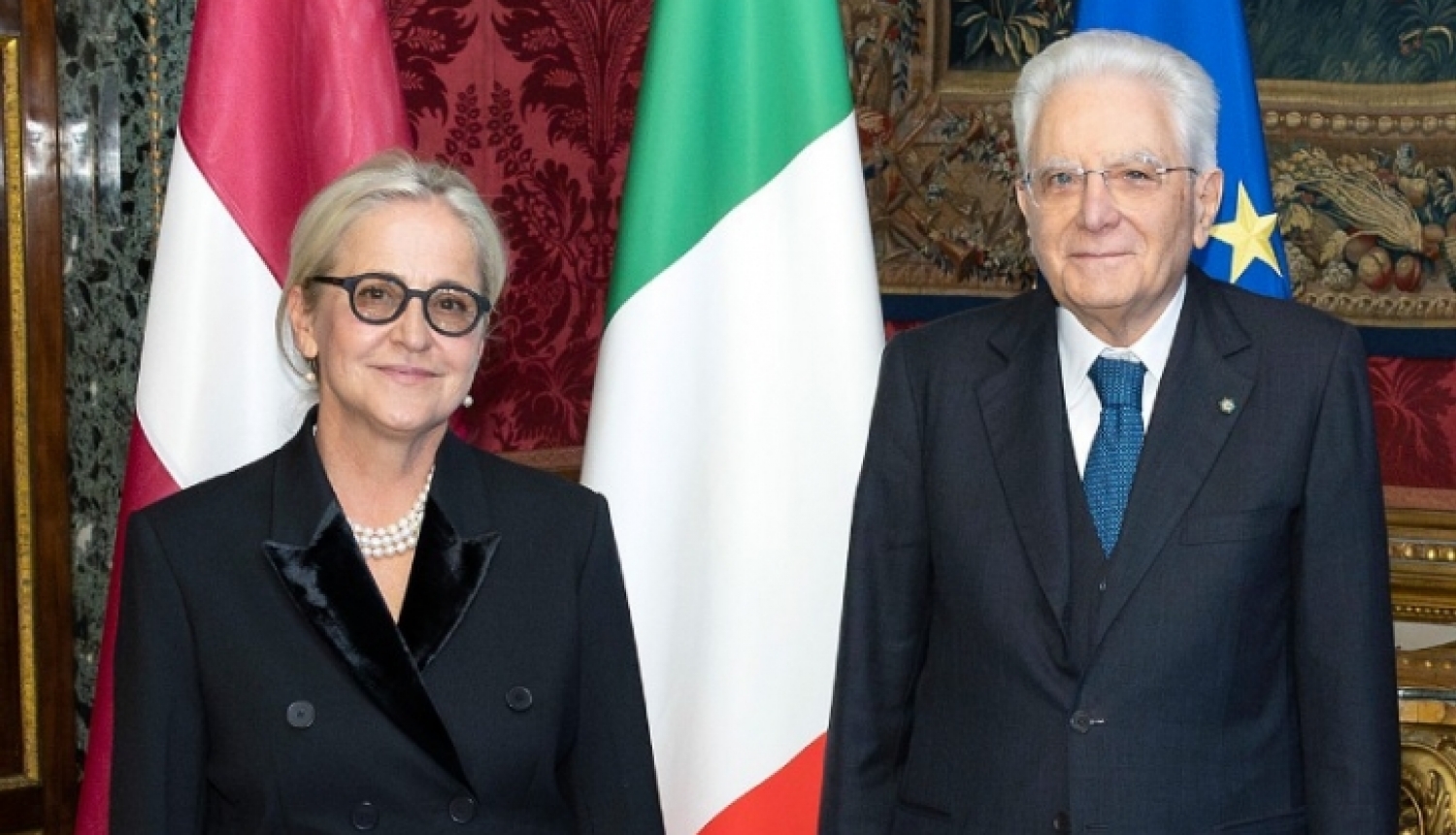 Elita Gavele un Sergio Mattarella