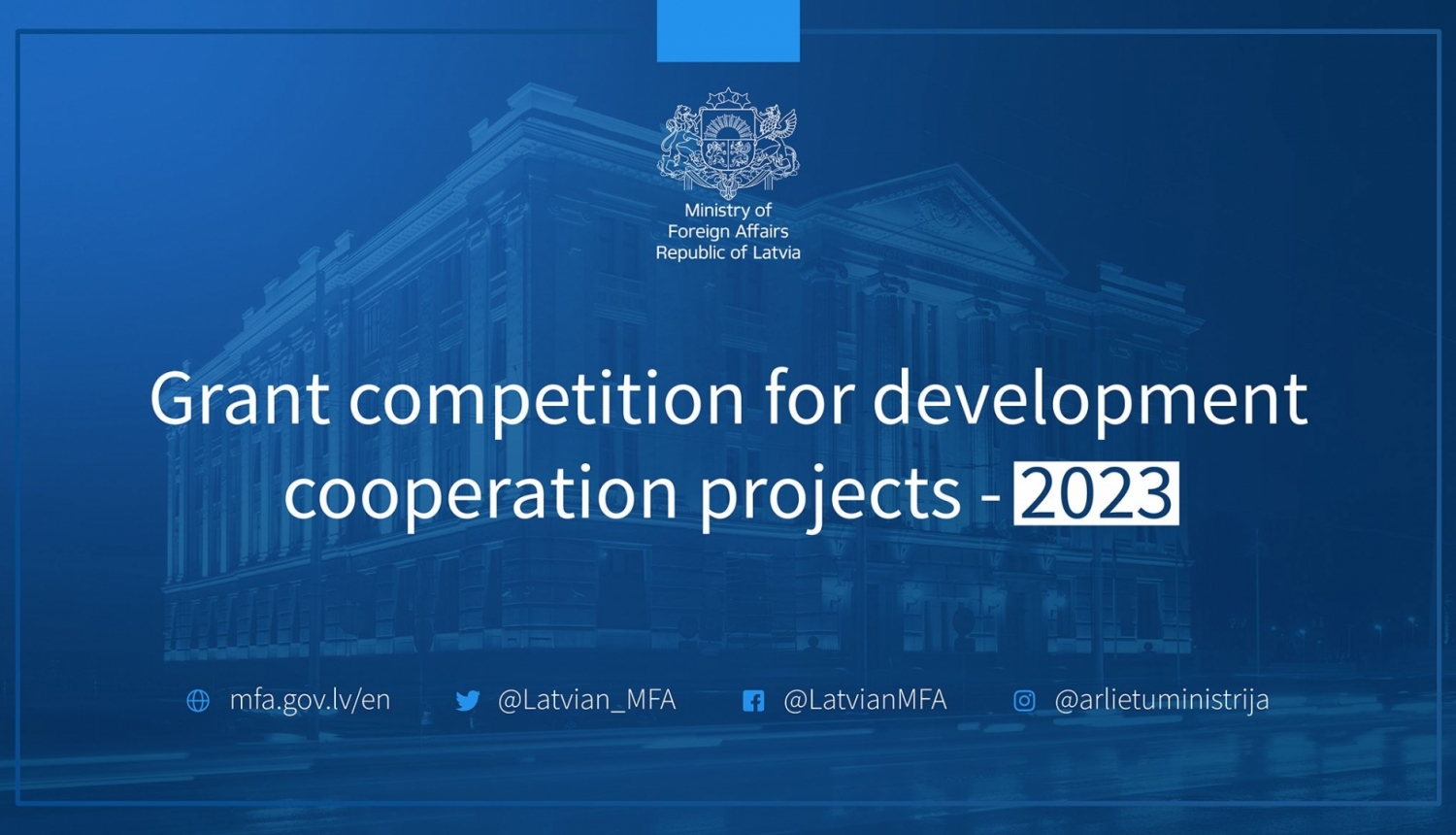 Grant competition for the co-financing of development cooperation 2023