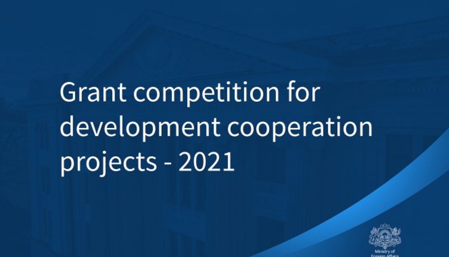 Grant Competition for Development Cooperation Projects