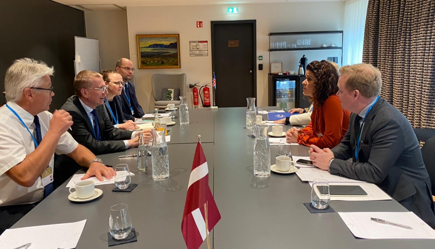 Tikšanās ar Islandes ārlietu ministri