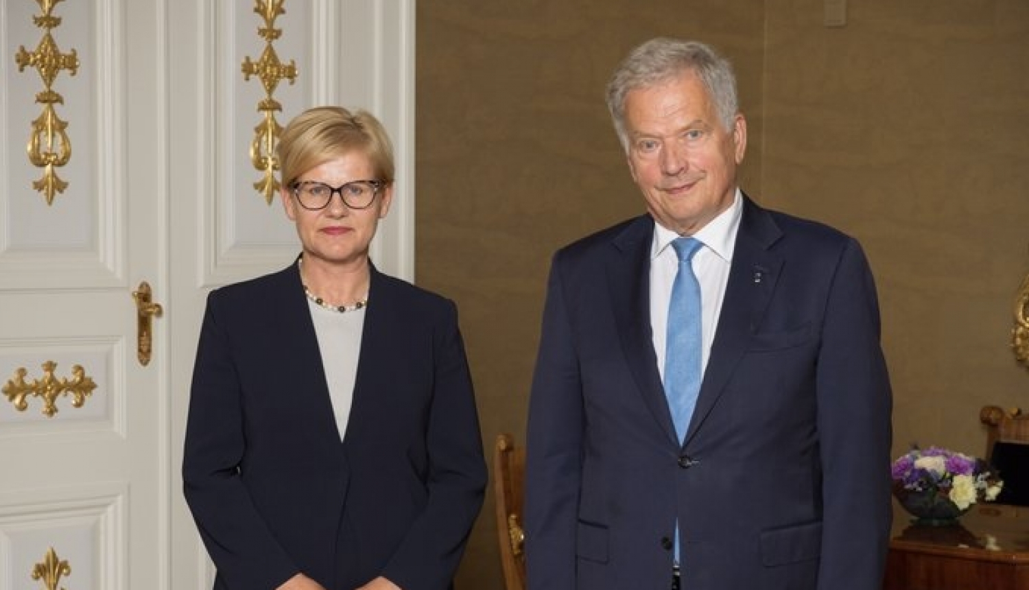 Latvijas vēstniece Dace Treija-Masī iesniedz akreditācijas vēstuli Somijas prezidentam 