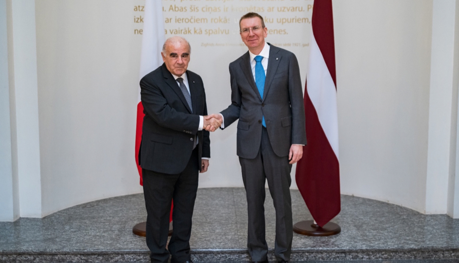 E. Rinkēvičs ar Maltas prezidentu