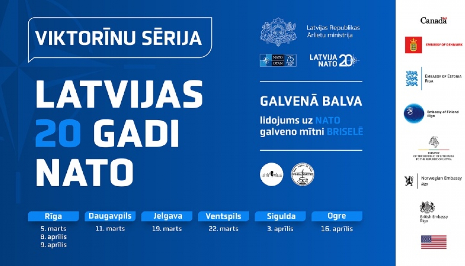 Viktorīnu sērija Latvijas 20 gadi NATO